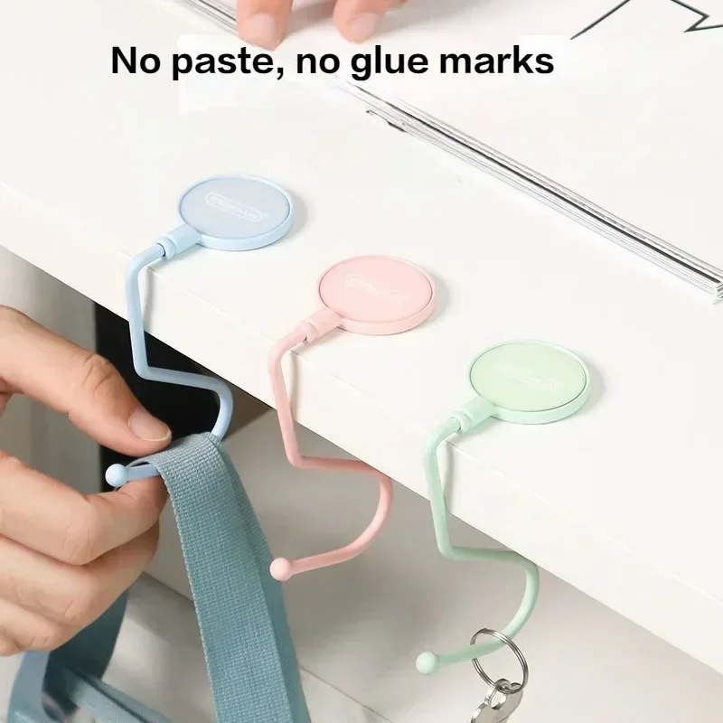 Cute Morandi Bag Hook Heavy Table Purse Bag Hooks Travel Handbag Kawaii Table Side Hanger Office Desk Organizers 1 Pcs