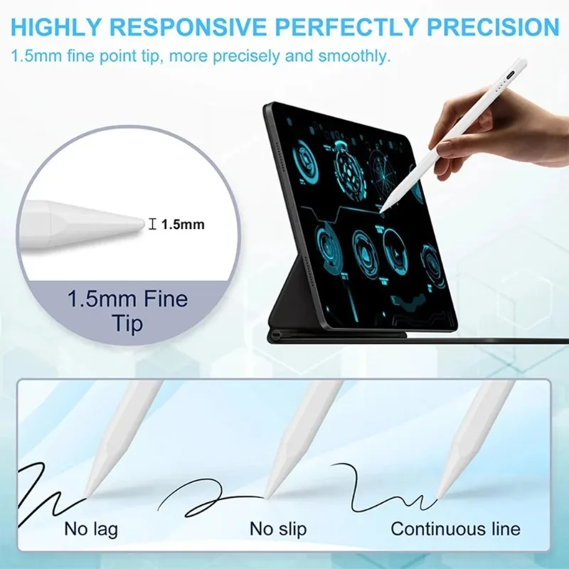 

Capacitive Pen Compatible With For Xiaomi Pad 6S Pro 12.4 Pad 6 5 Pro For Redmi Pad SE Tablet Mobile Writing Drawing Stylus