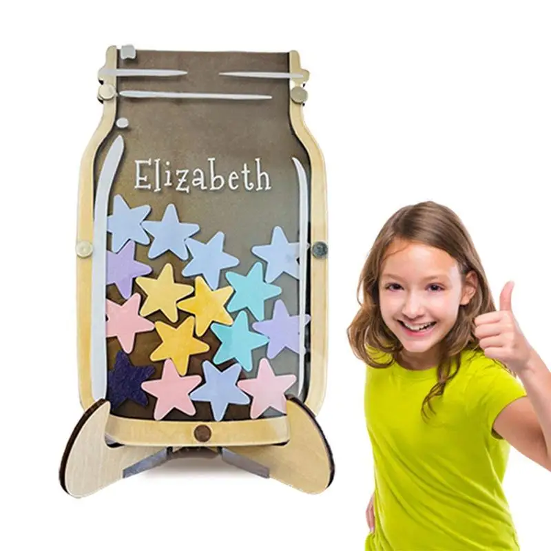 

Reward Jars For Kids Wooden Star Jar Reward System Potty Training Chart Class Reward Jar Star Jar Reward System Kids Reward Jar