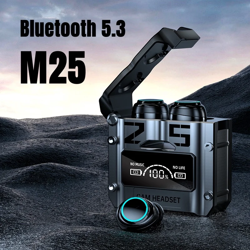 Cuffie Wireless Originali M25 Tws Auricolari Bluetooth Touch Control Riduzione Del Rumore Auricolari Stereo Impermeabili Cuffie