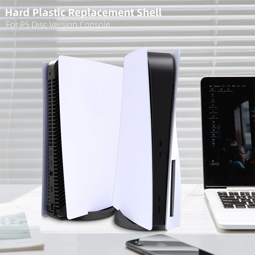 Replacement Faceplate ABS Hard Shell Anti-Scratch Face Plate Console Cover Protective Shell Case for PS5 Disc/Digital Console