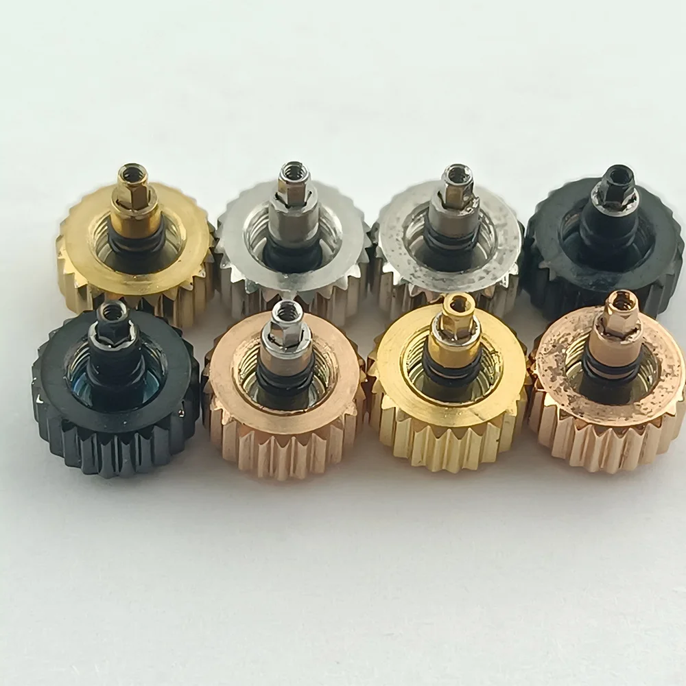 Screw-In Engraved 'S' Replacement Watch Crown for Automatic Movements with Three Style Options