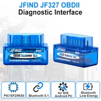 ELM327 Bluetooth 5.1 BLE V1.5 OBD2 Car Diagnostic Tools ELM 327 PIC18F25K80 Chip for IOS Android Scanner Clear Fault Code 1