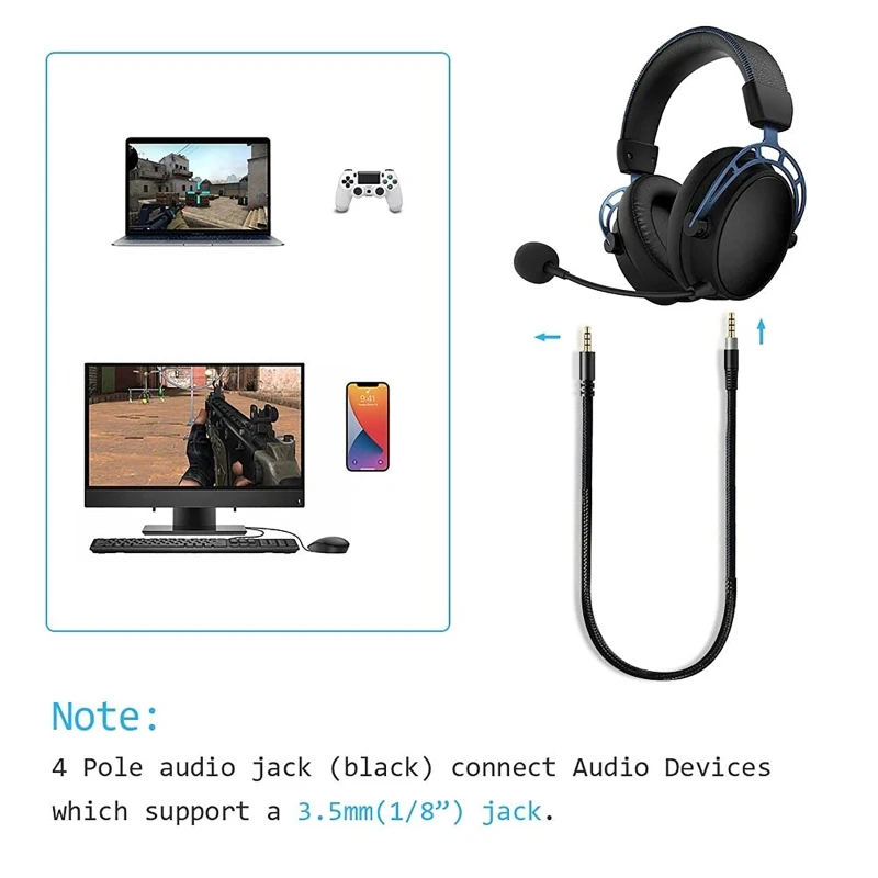HyperX- Cloud  3.5mm Ϸ   ̺   ڵ ,  ӿ ¿