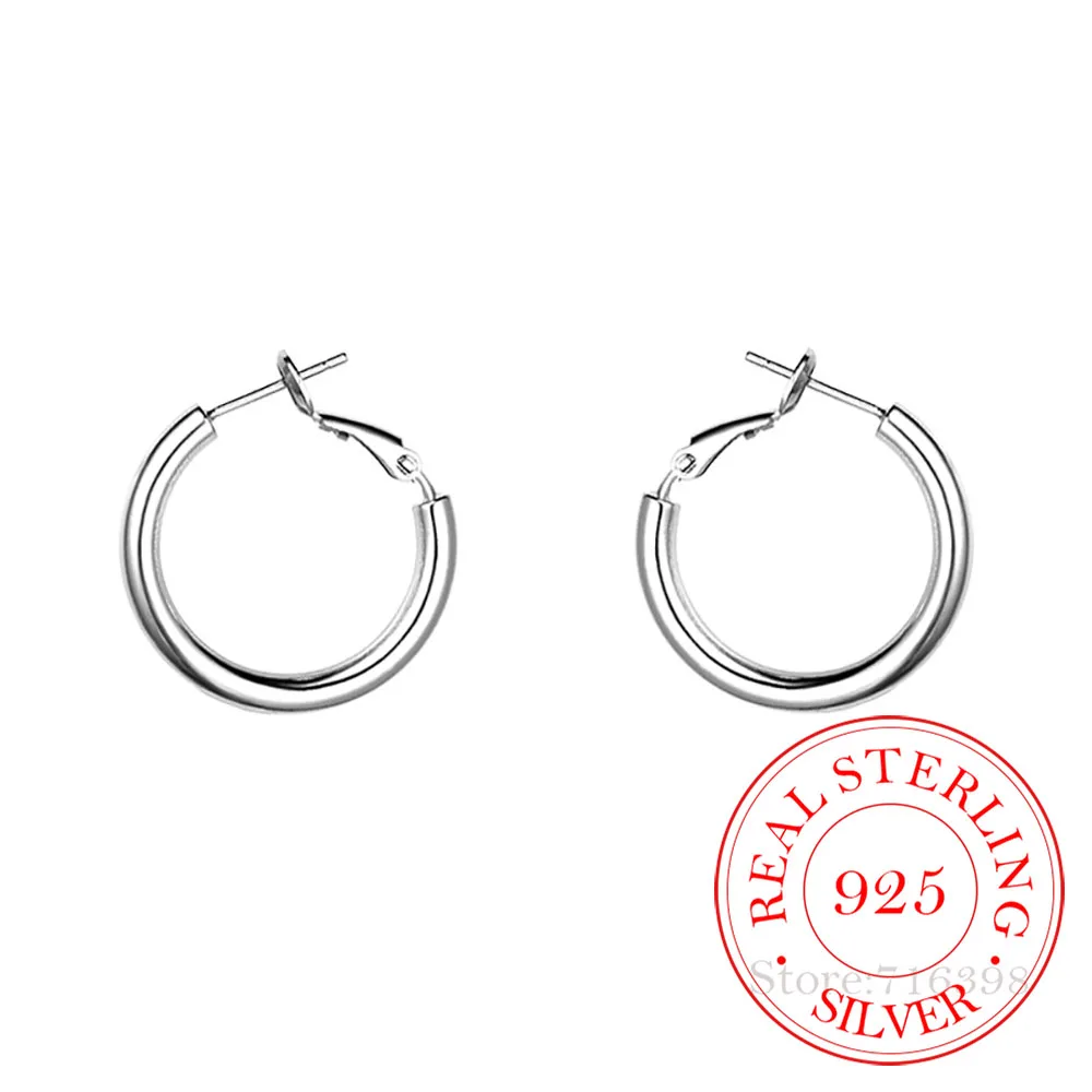 

Женские серьги-кольца из серебра 925 пробы, 2/2,6 см