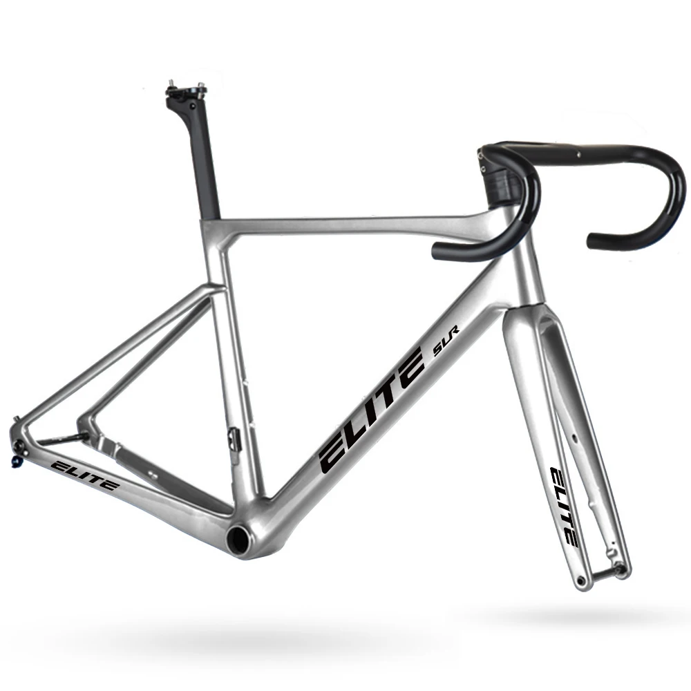 パーツ carbon frameset ELITE Road Bike Frame Carbon 47/49/51/54/56cm T47 Disc Brake