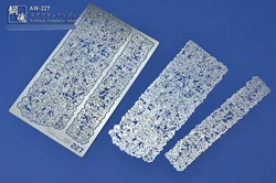 AW-227 Airbrush Templates Small (Super Dense Style) for Science Fiction Military Model Etched Sheet Model Tools Accessory