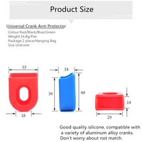 Couvercle de protection de manivelle de vélo en Silicone, manchon en Silicone, étui de protection de pédalier de pédale, vélo de route de montagne, accessoires de cyclisme vtt 2