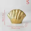 Vase ceramic flower arrangement, high-end and creative cross-border vintage style, high aesthetic value, shell ceramic vase deco 6