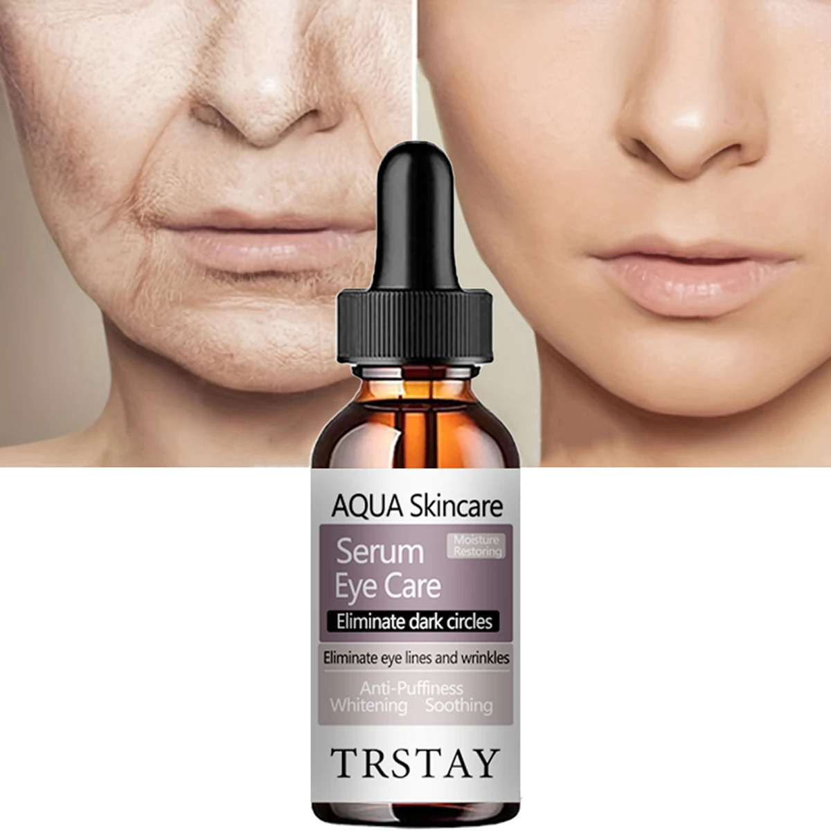 

AQUA Skincare SerumRestonng Eye Care Eliminate dark circles Eliminate eye lines and wrinkles Anti-Puffiness Whitening Soothing