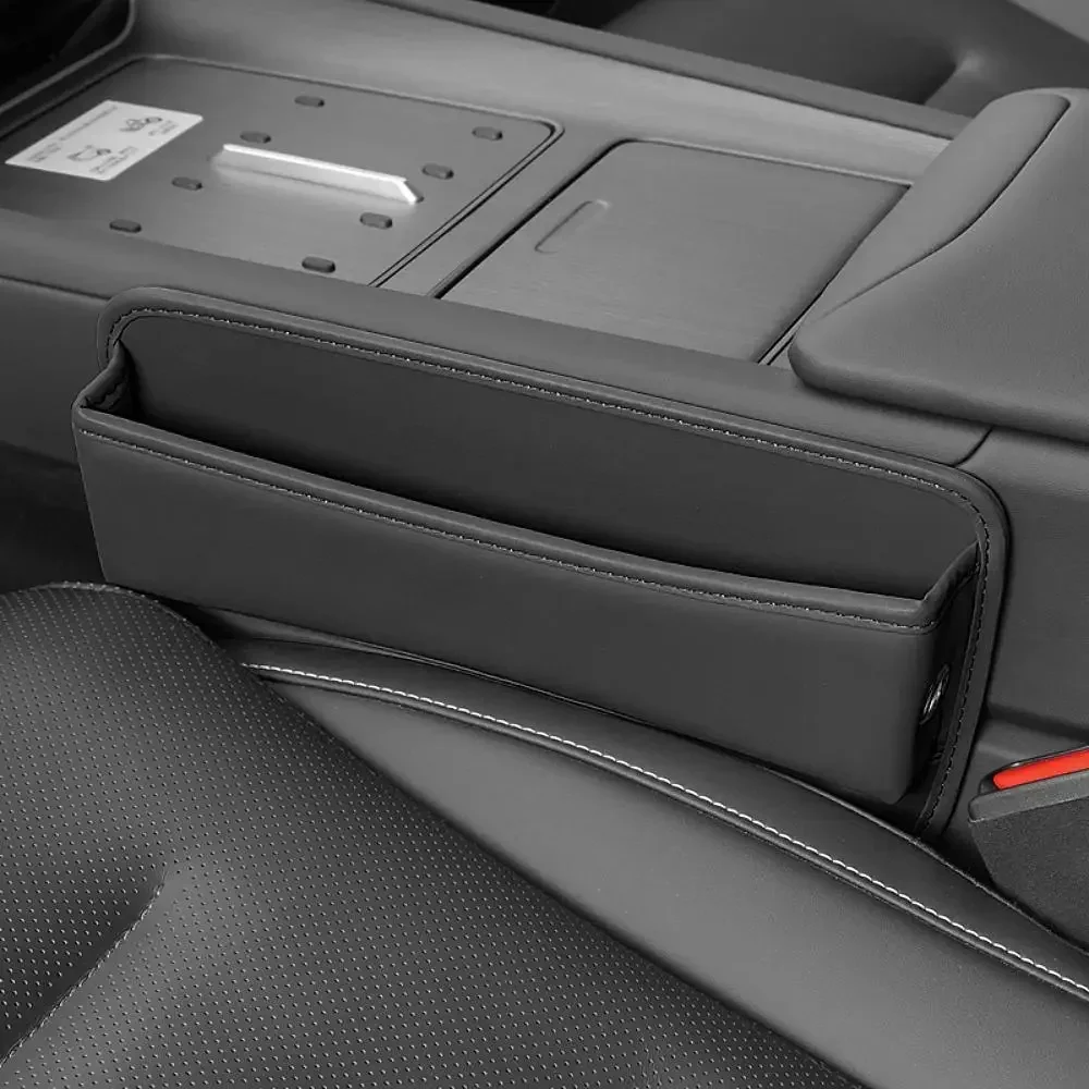 Universal Car Seat Gap Organizer PU Storage Box
