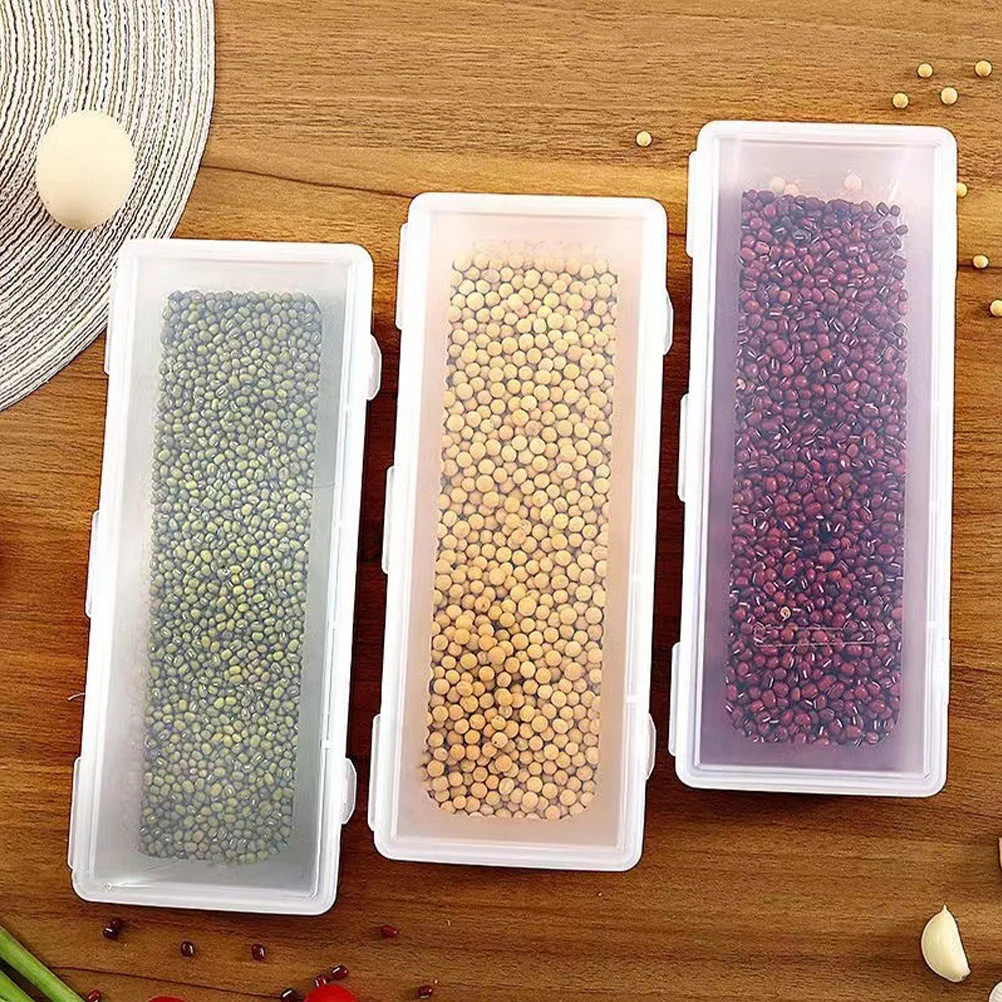 

4pcs Food Storage Box Airtight Cereals Grain Beans Spaghetti Storage Box Storage Containers