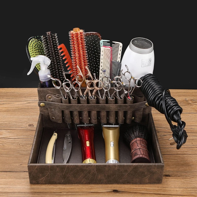 Barber Tools Holder Haircutting Shears Scissors Detachable Hairdressing  Tool Box Stand for Hair Clipper Brushes Combs Organizer