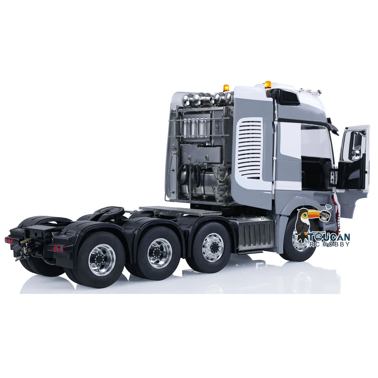 8x8 LESU RC Tractor Truck RTR 1/14 Metal Chassis Light Sound Liquid Crystal Display Radio Control Car Model RC Toy THZH1751 3