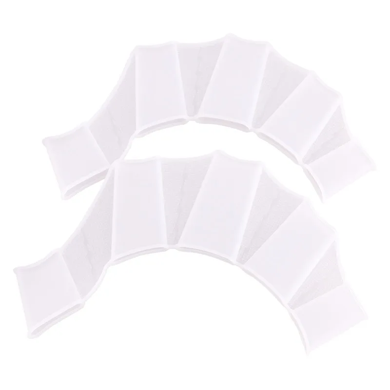 Swimming Hand Fins Flippers Finger Webbed Gloves Paddle Unisex Frog Type Silicone Girdles Water Sports Accessories
