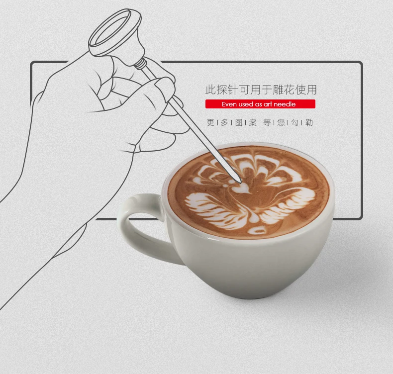 Description Picture 5 of itemMHW-3BOMBER 0 to100℃ Dial Thermometer for Coffee Pot Milk Frothing Jug Professional Cafe KitchenTemperature Measuring Tools
