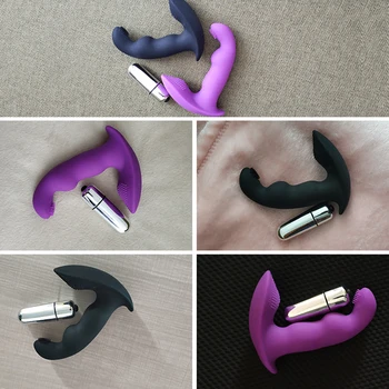 Silicone Wearable Dildo Vibrator toy Butterfly Strapon dildo Clitoris Stimulator Anal Vibrator G Spot Adult Sex Toys for Woman 6