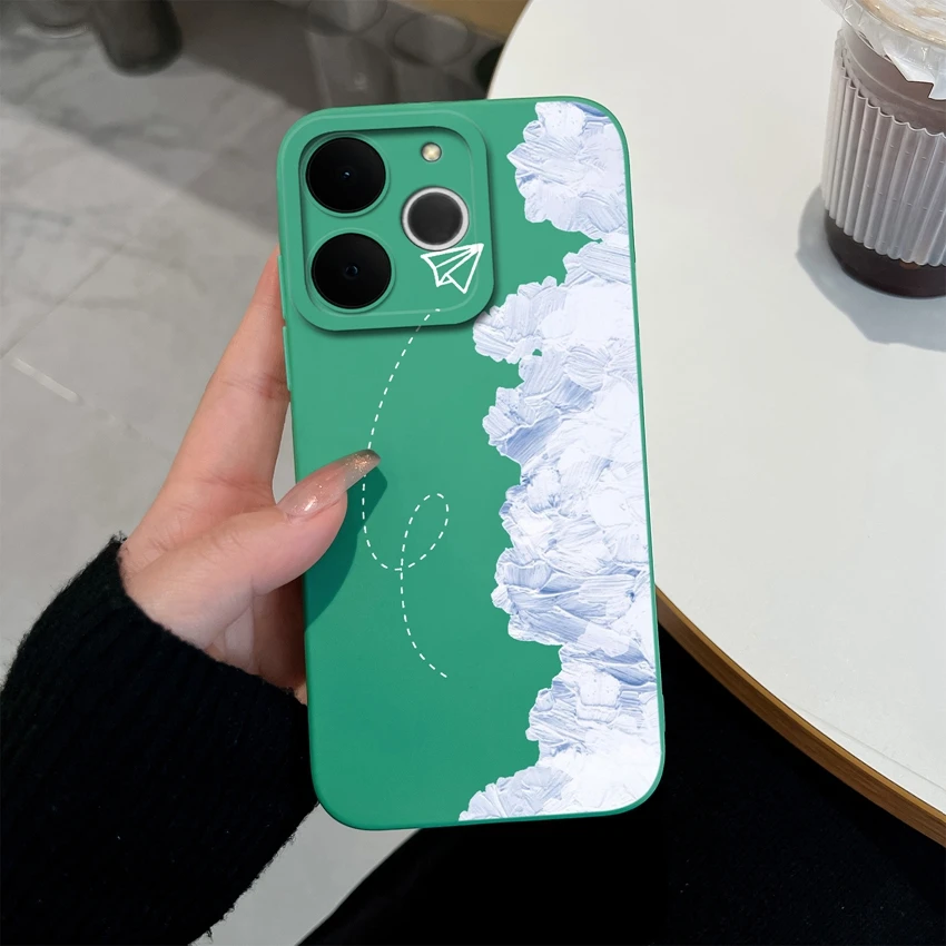 Beautiful Butterfly & Cloud Design Soft Silicone Durable Phone Case Cover