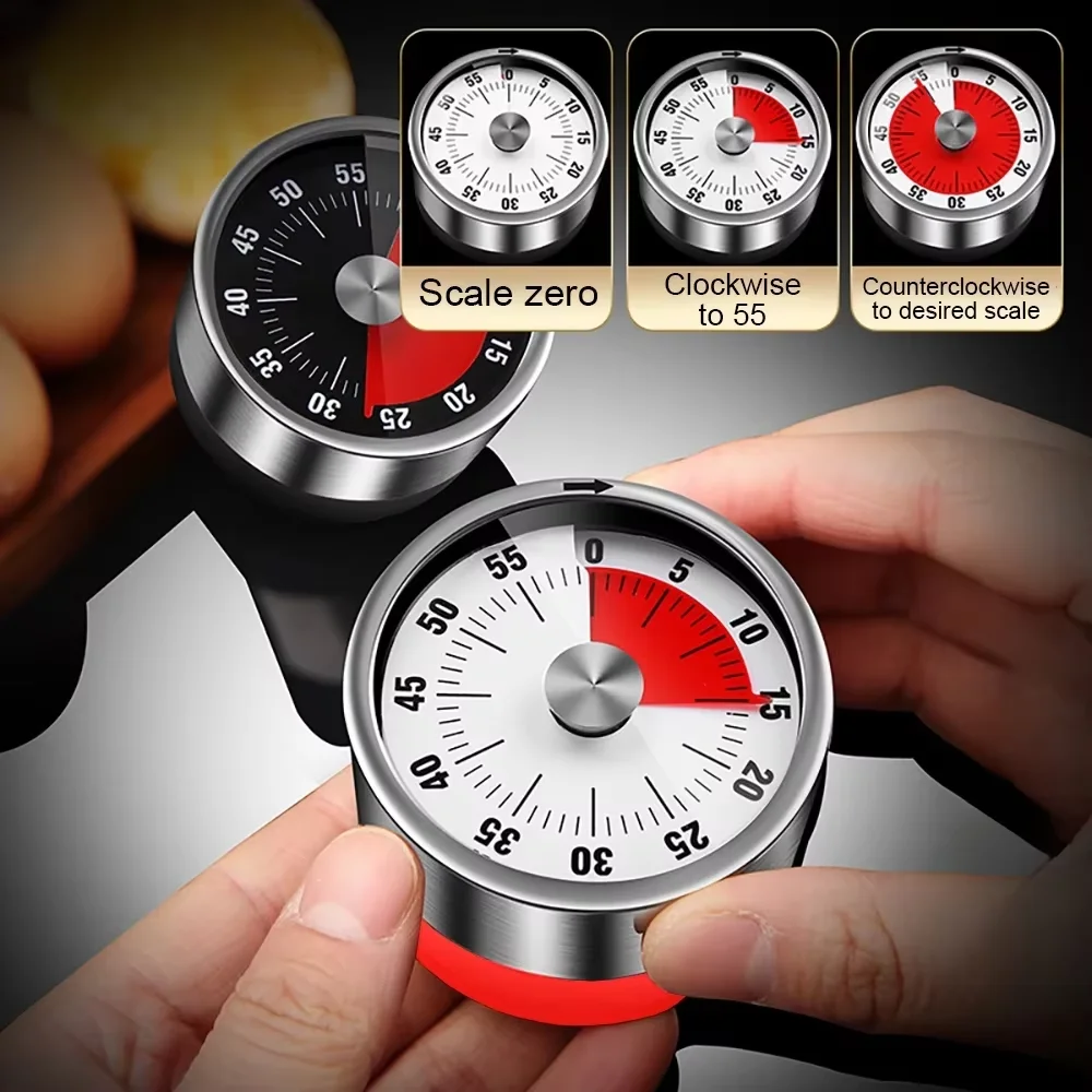 Visual Timer Countdown Reminder Magnetic Mechanical for Classroom Kitchen