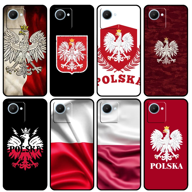 Polonia Bandiera Di Caso Per Realme C30 C35 C21 Y C25 C11 C31 C15 8I 9I 10 8 9 Pro Plus Gt Master Neo 3T 2 3