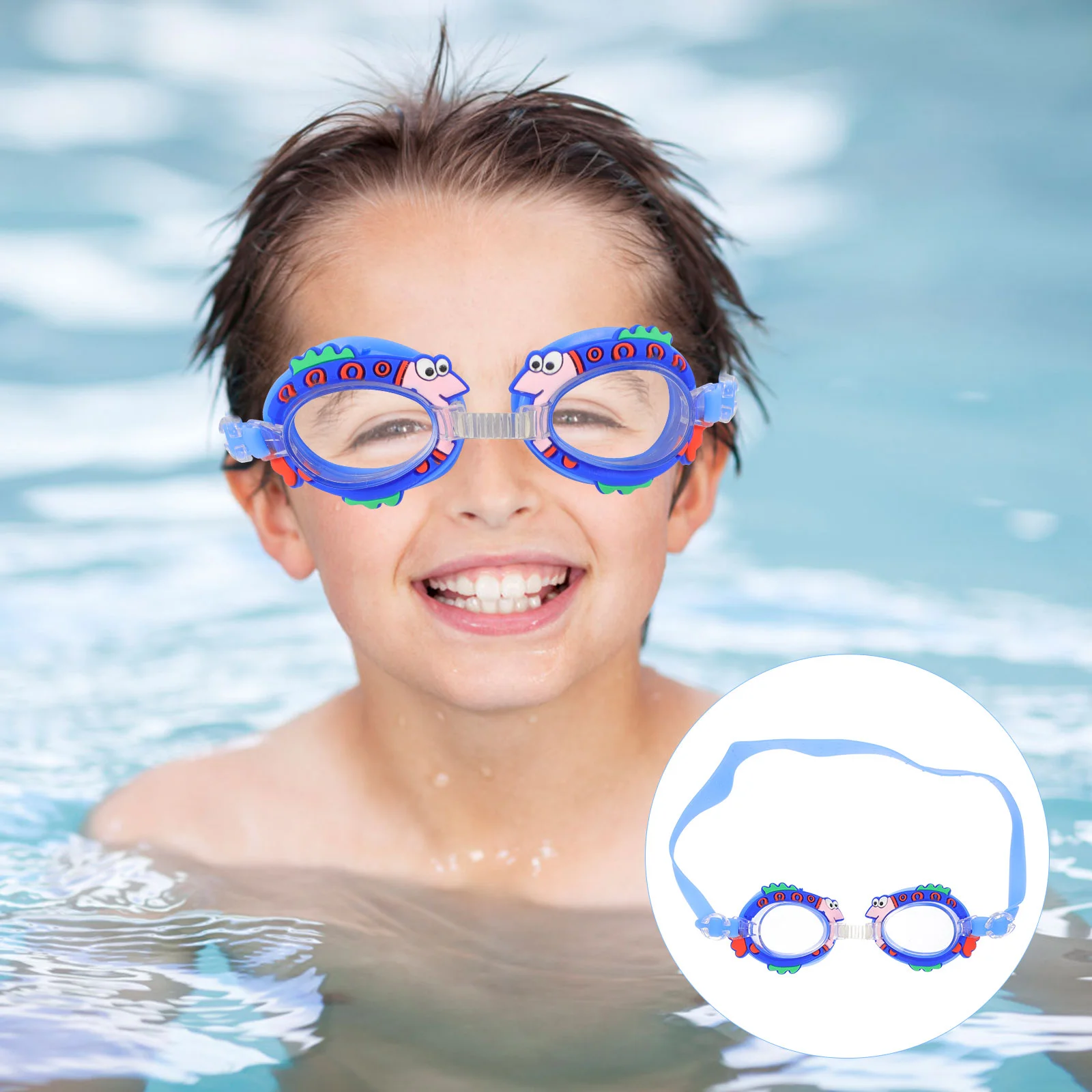 

Детские плавательные очки для девочек с мультяшным рисунком, очки для мальчиков, Детские водонепроницаемые очки из поликарбоната