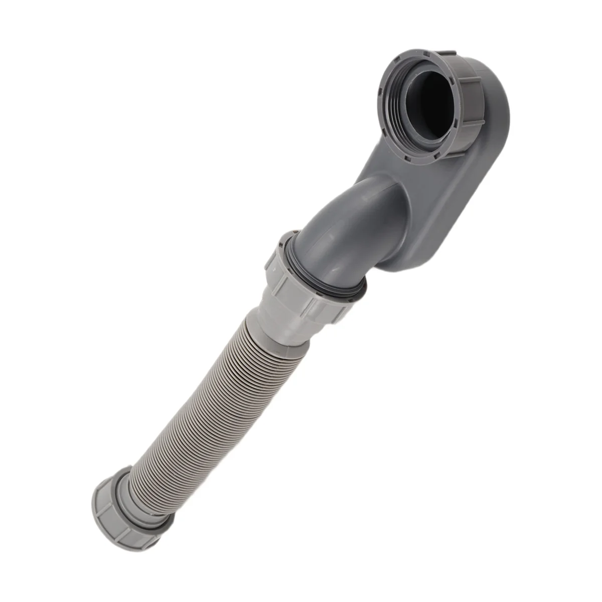 N84R 로우 프로파일 1 1/2 P 트랩 플렉시블 욕조 샤워 배수관 플랫 P 트랩 독립형 욕조 배수구 (욕조 배수용)