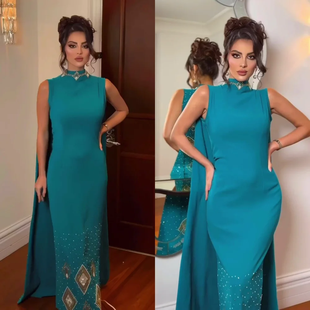 

Элегантное платье с высоким воротником, искусственная кожа, атласное официальное платье, женское элегантное роскошное платье, женское платье