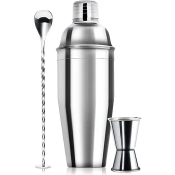 Cocktail Shaker Set Bartending Equipment Bar Wine Martini Drink Mixer Boston Shaker Bartender Kit Barware tools 2
