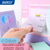 BAOKE 4 Colors Transparent Colorful Sticky Note TZ3015/TZ3016/TZ3017 1