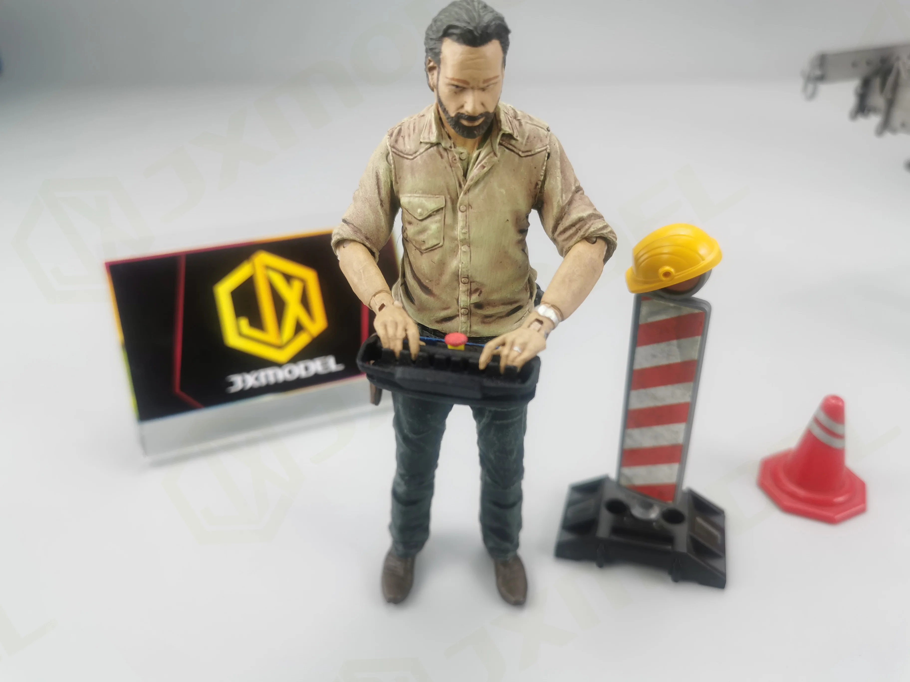 JX 1/14 Remote Conctrler von montiertem Kran (3dprint) für Tamiya Lesu für Scania Actros Volvo Autoteile Rc Truck Trailer Kipper – Detail 10