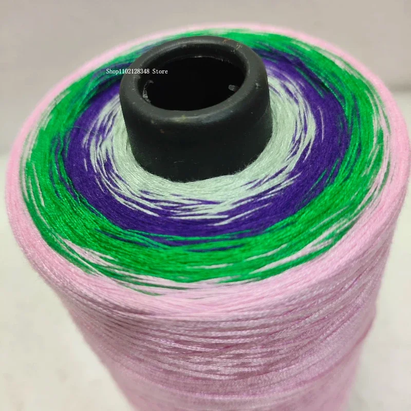500g Gradient Cake Cotton Thread 4 Strands Mercerized Cotton 100% Cotton Thread Hand-woven DIY Sweater Scarf Glove Material 5