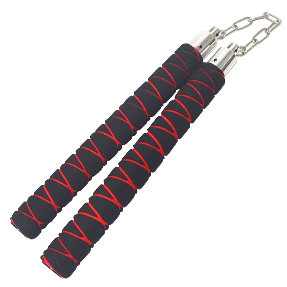 Sports Fitness Nunchuck Comfortable Grip Double Section Practice Stick Safe Training Nunchucks for Martial Arts Wingchun Kung Fu 6