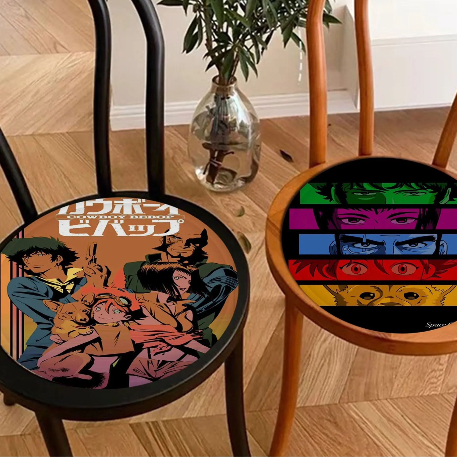 

Anime Cowboy Bebop Creative Meditation Cushion Stool Pad Dining Chair Tatami Seat Cushion Anti-Slip Seat Mat