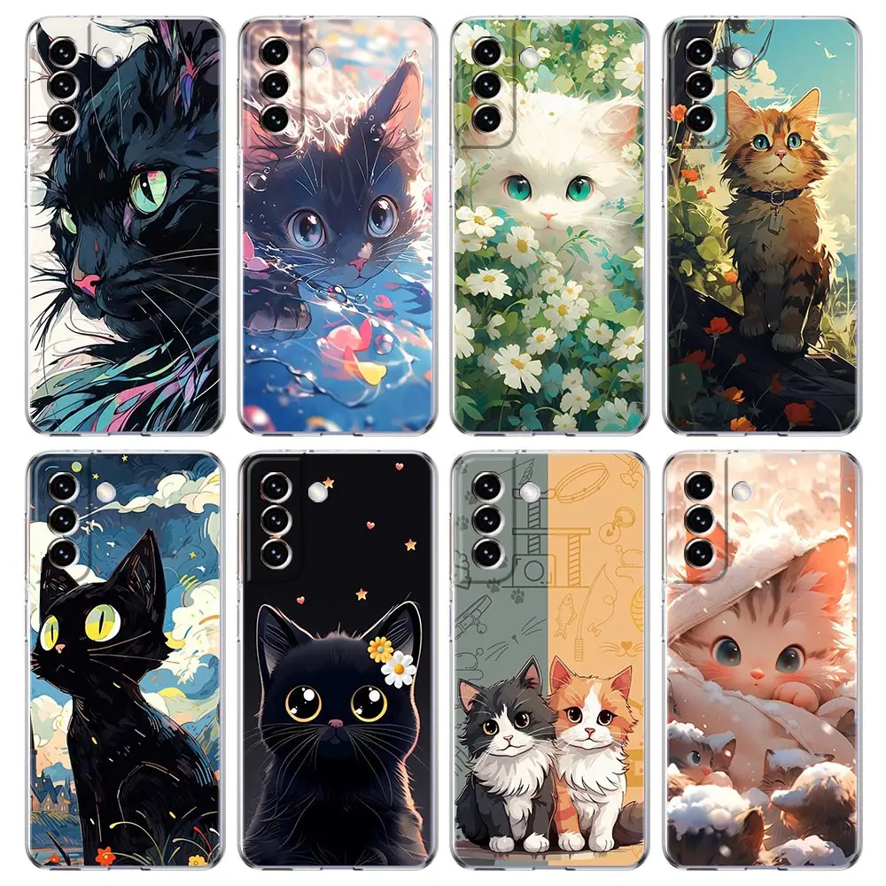Adorable Cartoon Cat Phone Case - Ultra Plus Cover