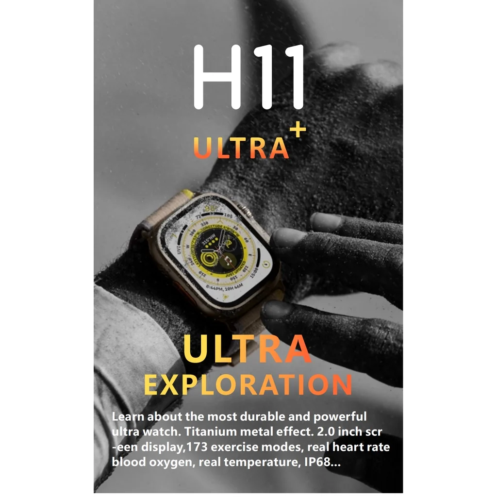  H11 Ʈ ÷ Ʈ ġ 1:1 ø 8 NFC ħ IP68   ȭ Siri iwo 49MM H11 Ʈ + Smartwatch