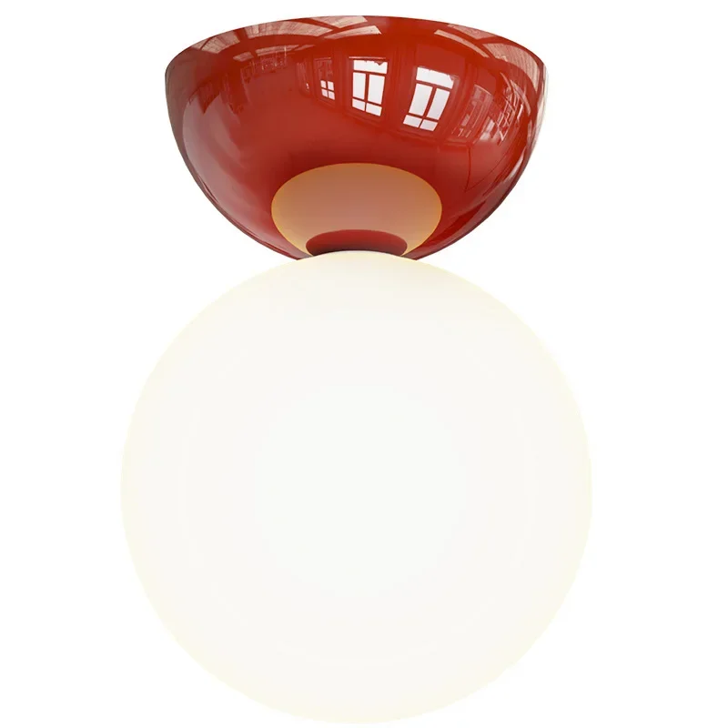 LED ceiling light ceiling light Bauhaus dome ceiling lamp corridor medieval cloakroom ceiling light simple cream series home decoration balcony entrance lamp