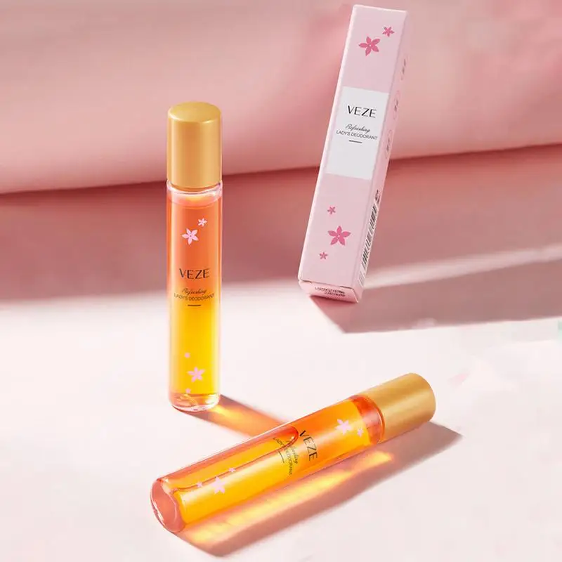 Sdotter Portable Mini Refillable Perfume Anti-Perspirant Roll-On Deodorant Protection Against Underarm Wetness Roll-On Deodorant
