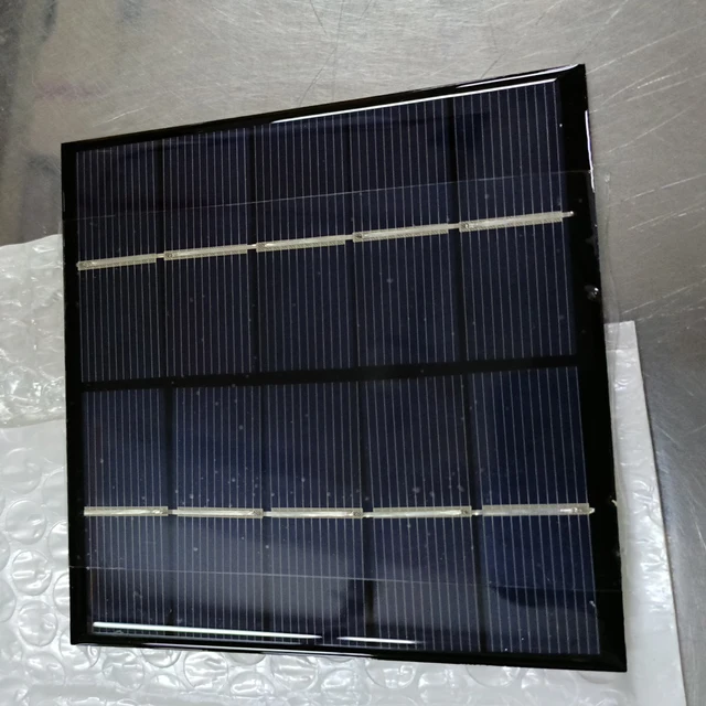Solar Panel 3W 5V Micro Solar Charging Board Portable Fast Charger Photovoltaic Cell for 3.7V Battery 3-5V Battery/Phone Charger 5