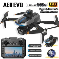 AE8 EVO GPS Drone 8K Professional HD 4 Lens Camera Dron 5G WIFI FPV Brushless UAV With Screen Remote Control RC Quadcopter toys