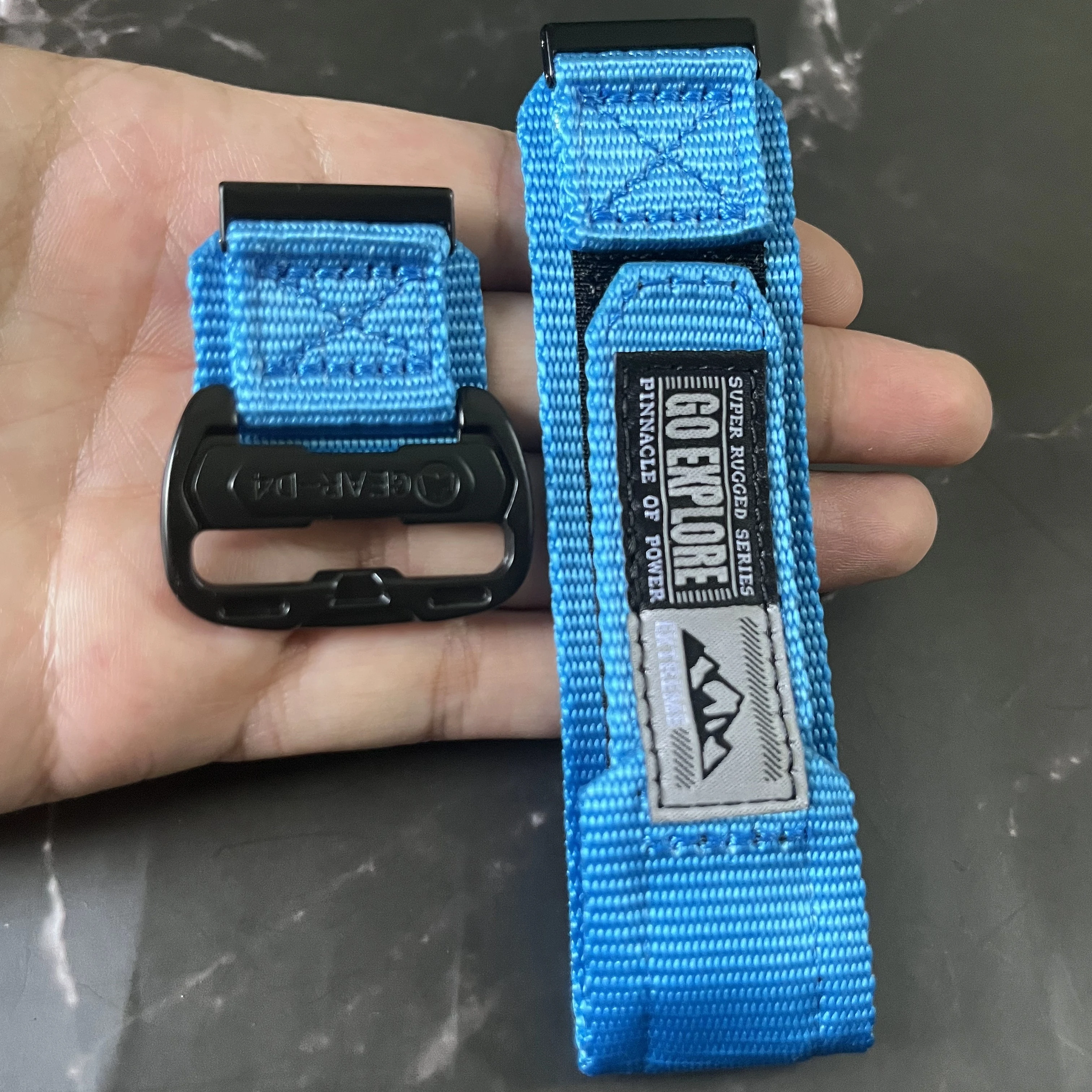 Premium 24mm Suunto Nylon Loop Strap - Easy Fit and Replaceable Wristband Belt