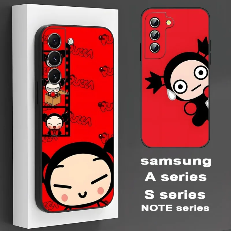 Custodia Per Telefono Pucca Fashion Cute Cartoon 2023 Nuova Per Samsung S23 Ultra S9 Plus S10 S20 S21 Fe S30 S22 Pro S30 Note10 Note20 Shell