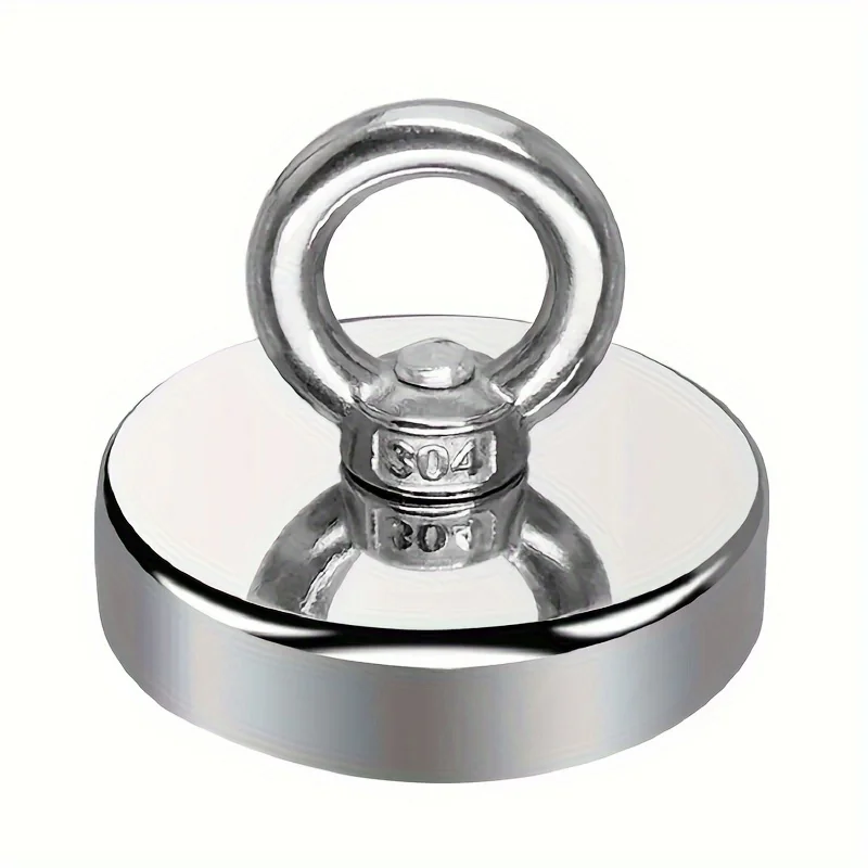 Round Magnets Heavy Duty Underwater Salvage Magnet Strong Magnetic Ring for Easy Retrieval and Fixing