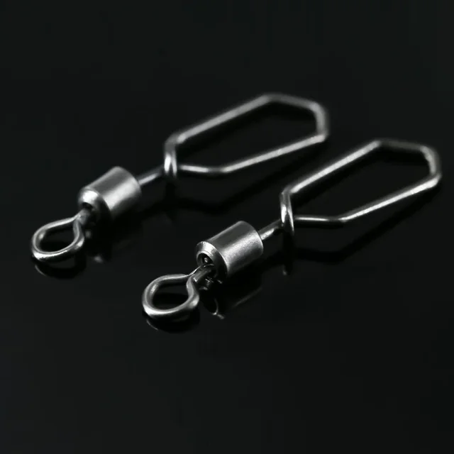 Boutons-pressions De Pêche 50 ~ 200 Pièces Clips De Pêche Rapides Snaps Leurres De Pêche Connecteurs Pêche En Eau Salée Leurre De Verrouillage Duo En Acier Inoxydable