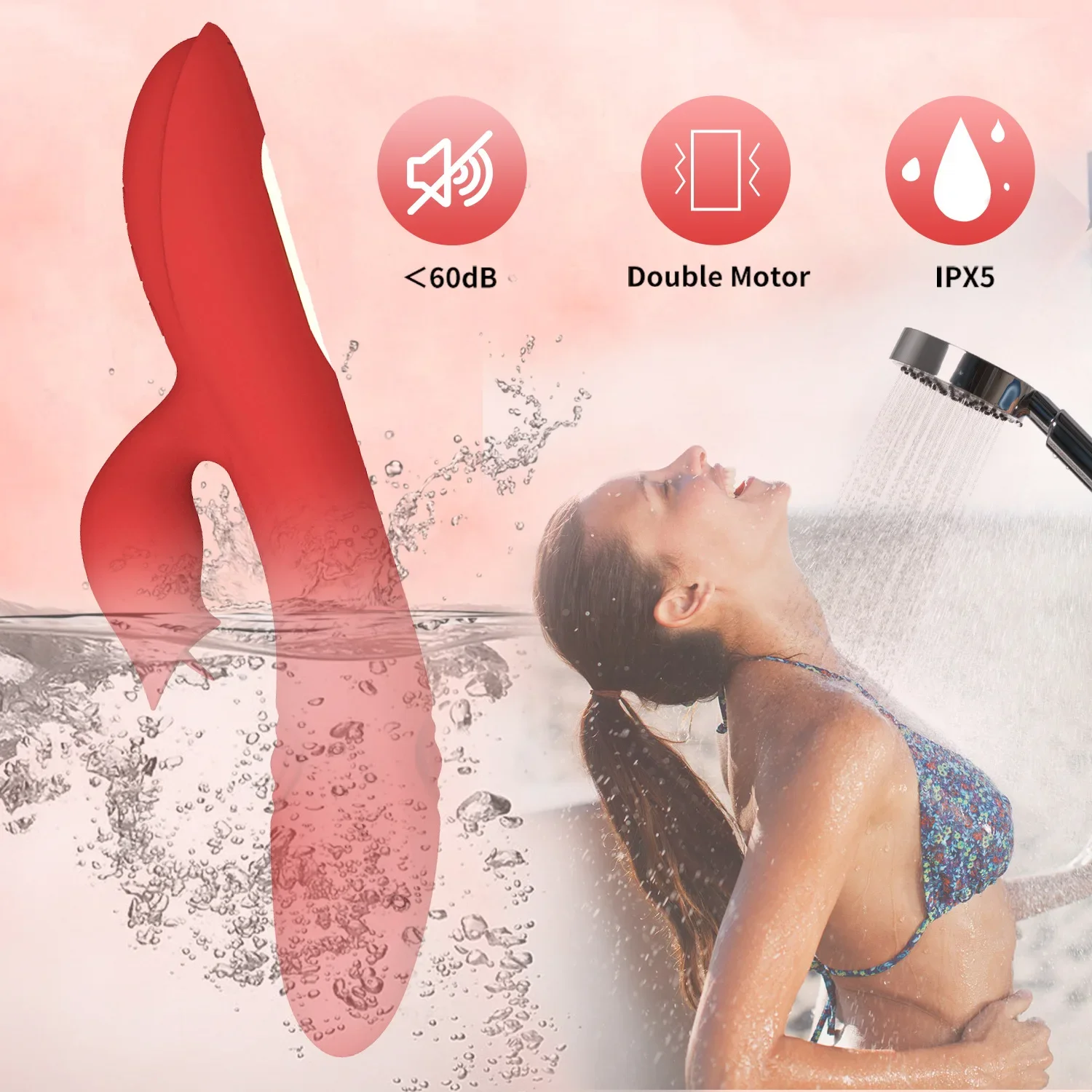 Flapping Vibrator Dildo for Female G Spot Clitoral Stimulator 7 Mode Licking Rabbit Vibrators Adult Sex Toy for Women and Couple