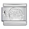 Animal Turtle Fish Bear Mouse Convex Italian Charm Link Fit 9mm Stainless Steel Bracelet For Wamon Man DIY Jewelry Making Beads 2