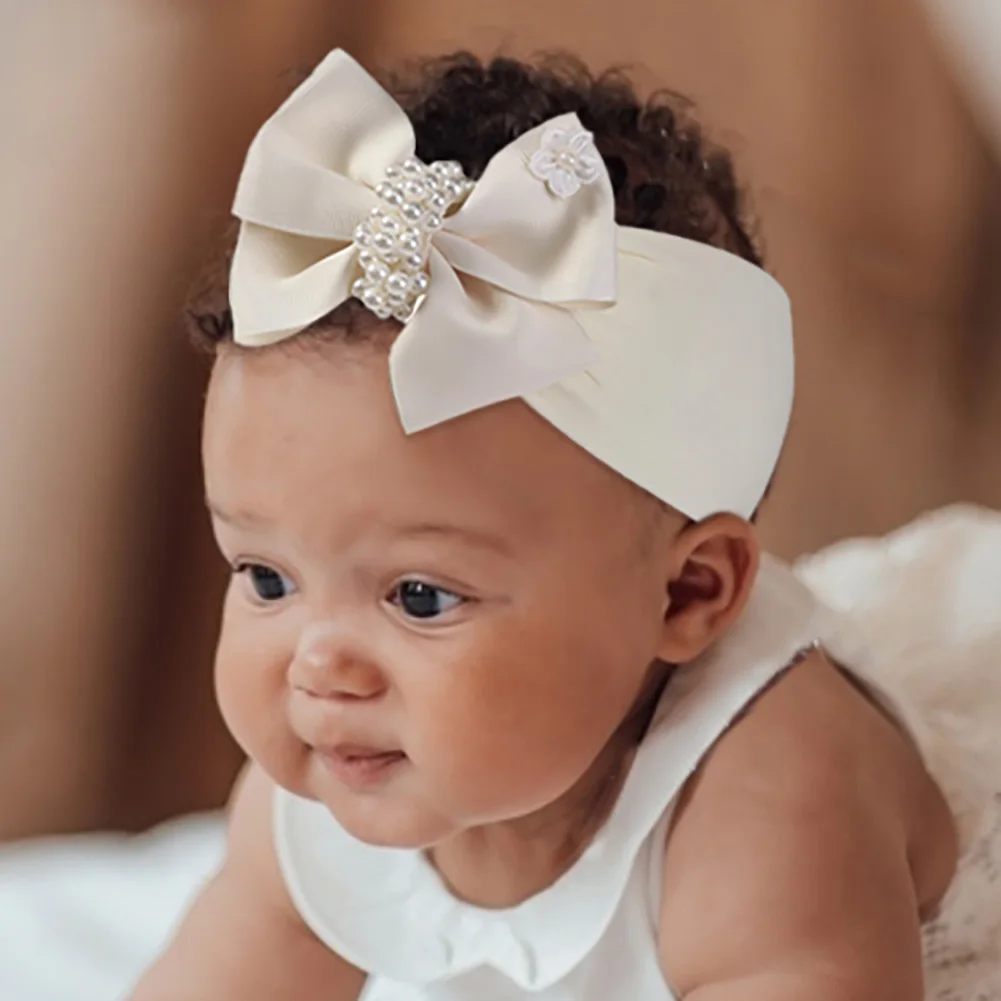 Newborn Bows 2PCS Baby Girl Hair Bows Headbands, Baby Girls