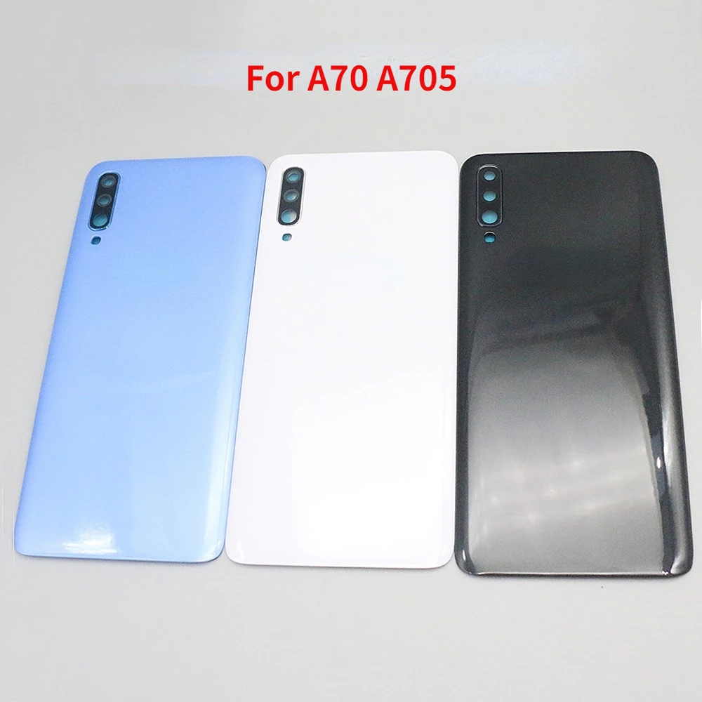 

New Back Cover For Samsung Galaxy A70 A705 SM-A705FN/DS Battery Cover Rear Door Housing Replacement Parts with Camera Lens