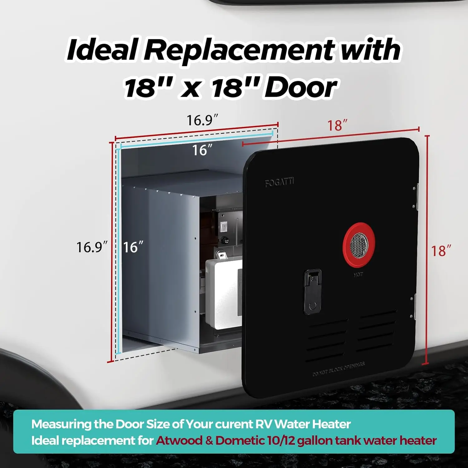 RV Tankless Water Heater InstaShower 7 Gen 2 On Demand Instant Hot Water Heater without Door DC 12V