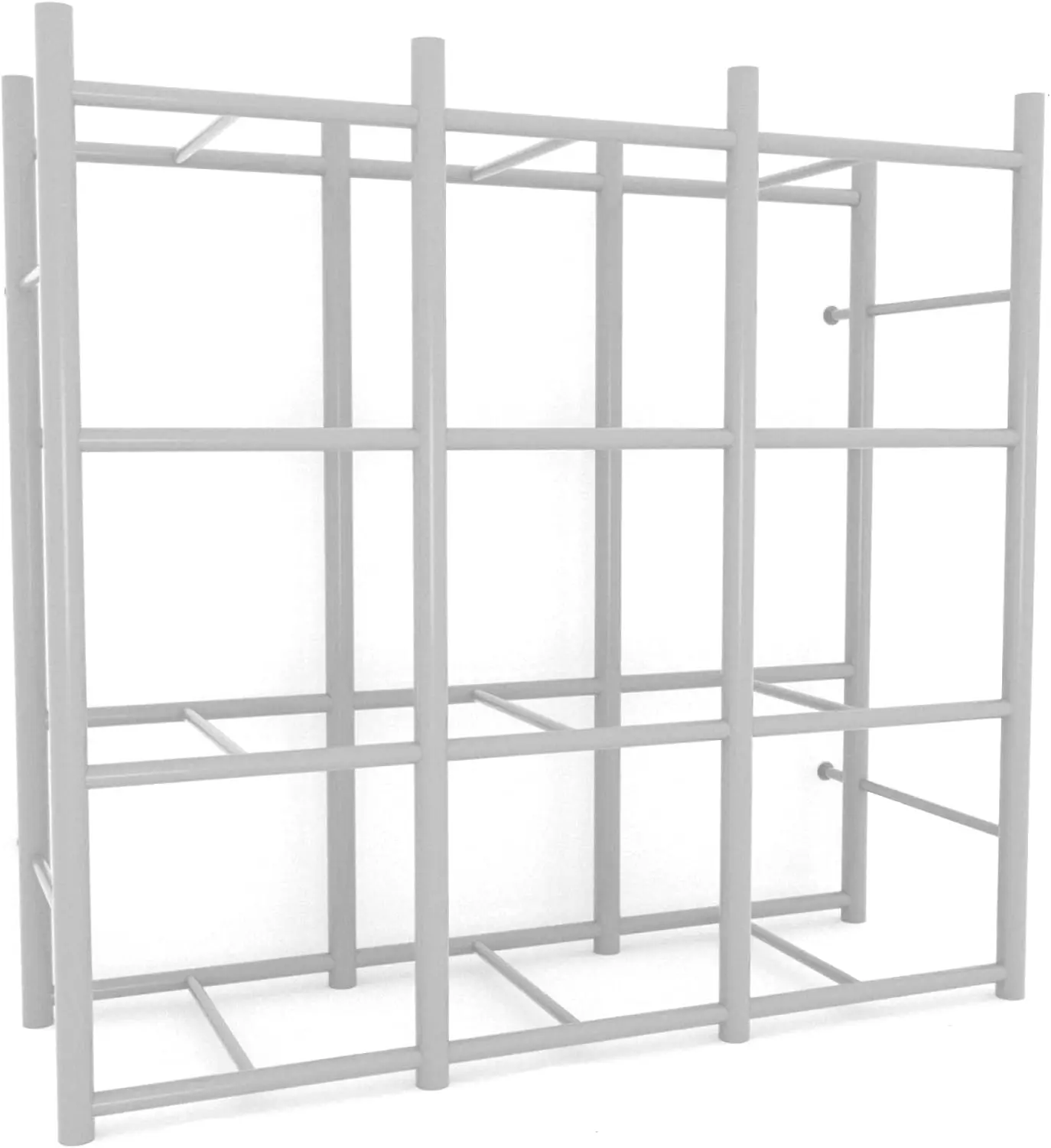 Bin Warehouse Rack - 12 Totes Ideal Storage for Garages Basements Storage Rooms Dormitories Walk-in Closets and More 4