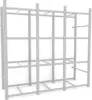 Bin Warehouse Rack - 12 Totes Ideal Storage for Garages Basements Storage Rooms Dormitories Walk-in Closets and More 4